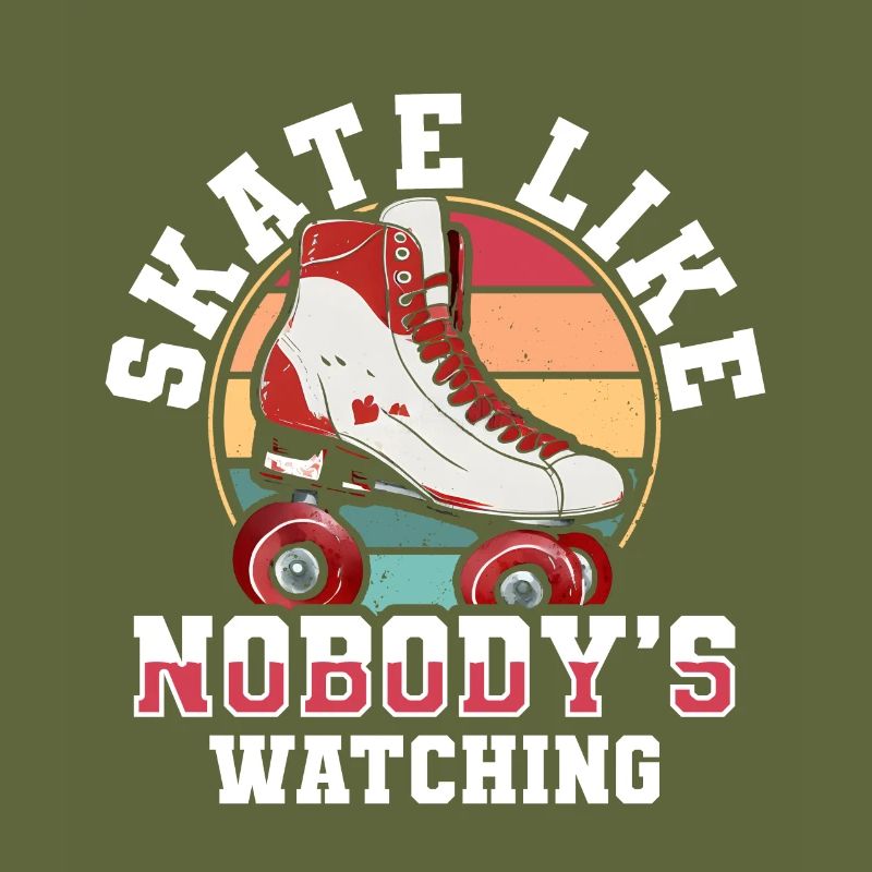 Rollerskates Funny 80er Roller Disco Skating