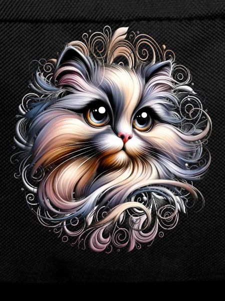 Super cute cat in comic style