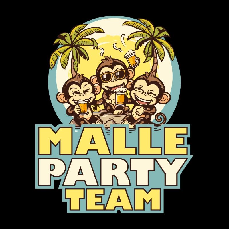 Malle Party Team Monkey Mallorca saying