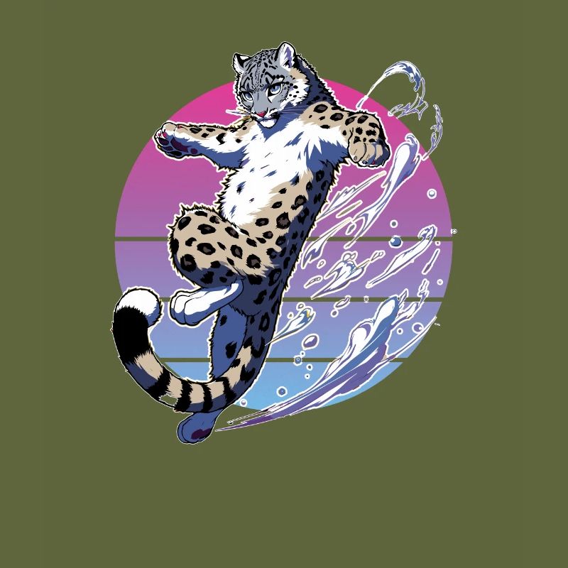 Léopard des neiges Léopard blanc Léopard