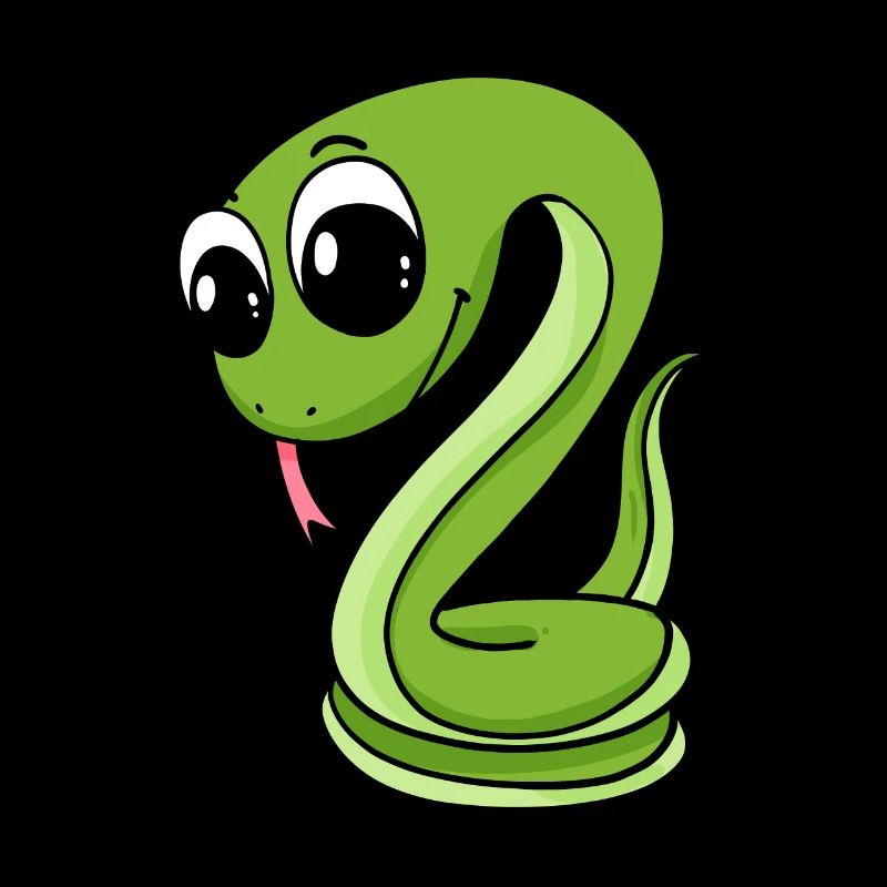 Serpent vert mignon