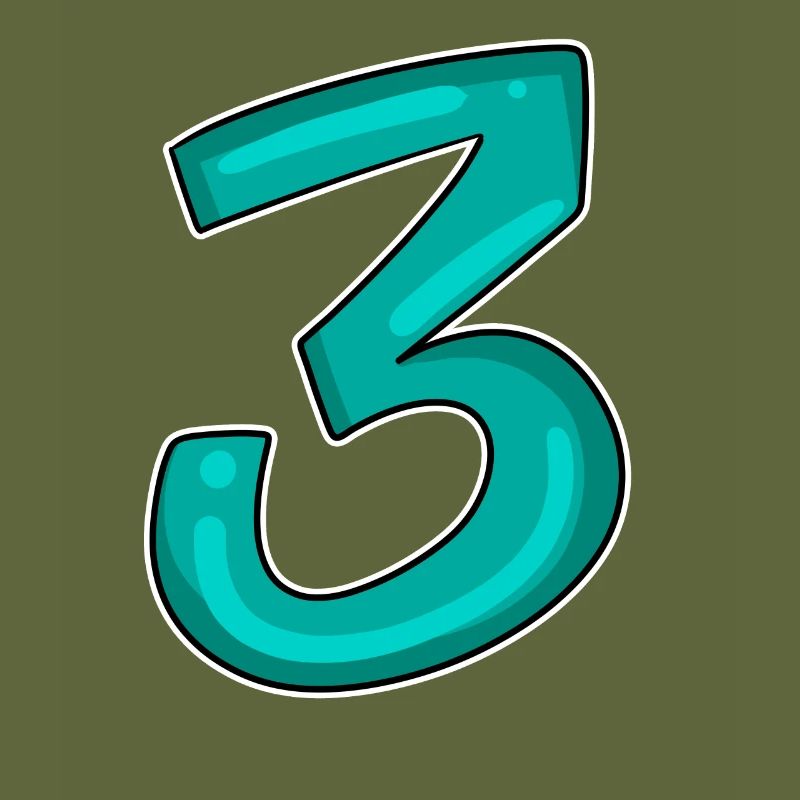 3 - Drei - Dritter