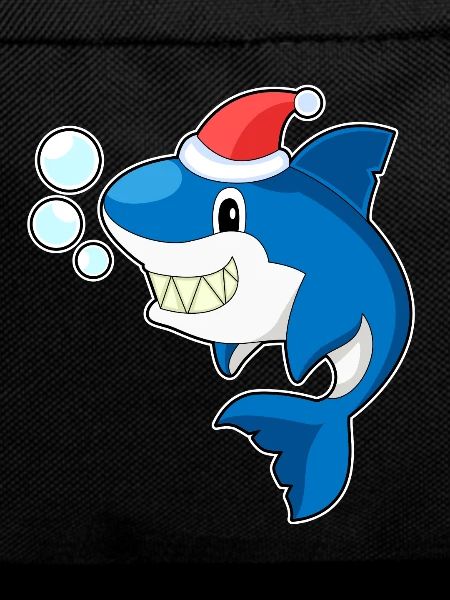 Shark Christmas Santa Hat