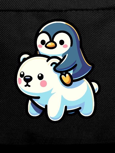 Niedlicher Pinguin und Eisbär Geschenk