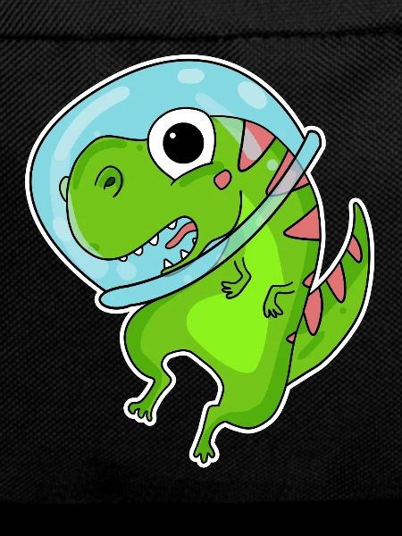 Dino Motif Dinosaur Space Astronauat