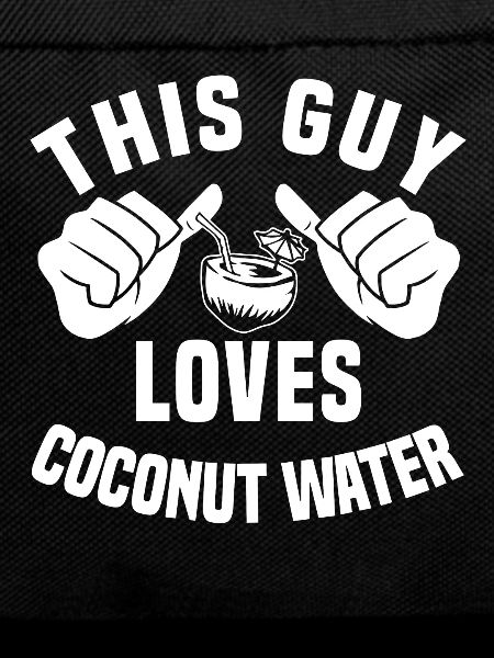 This guy loves coconut water