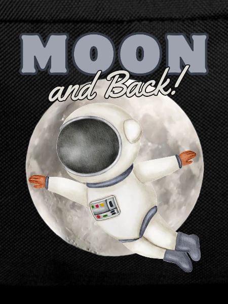 Moon Flight Cartoon Astronaut