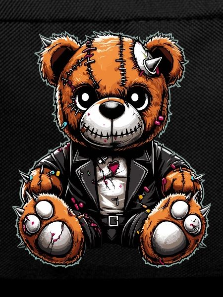 Punk Rebel Plush Teddy Bear