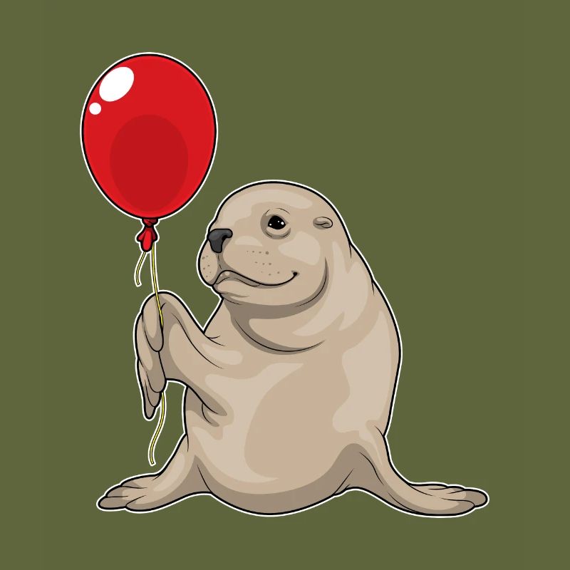 Seehund Luftballon