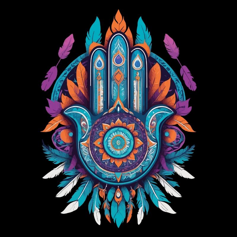 Hamsa Main Mandala Bohème Chic