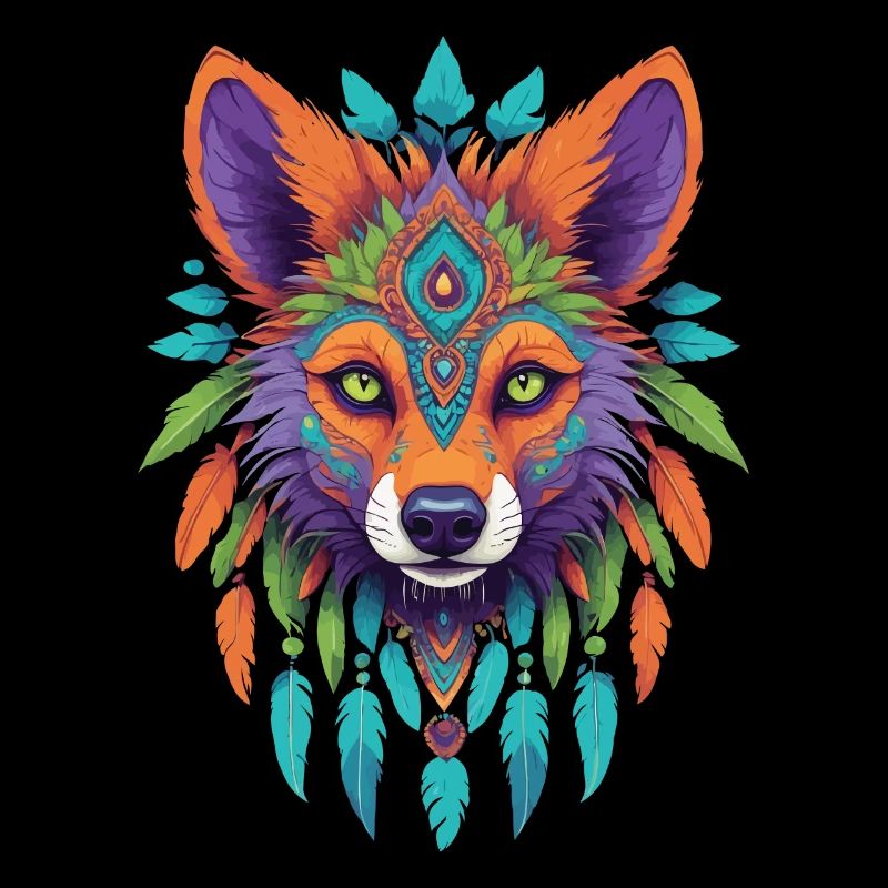 Spirit Jackal Mandala Esoteric Art
