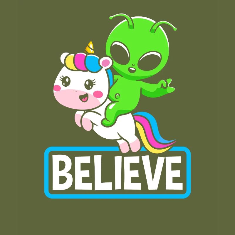 Alien Einhorn Geschenk Science Fiction