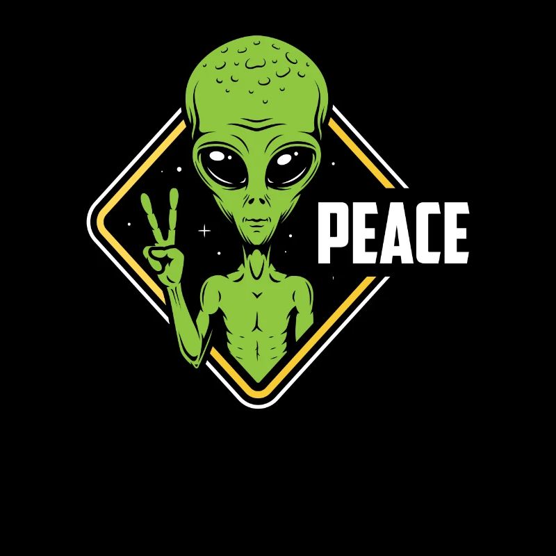 Alien Friede Außerirdisches Leben Geschenk