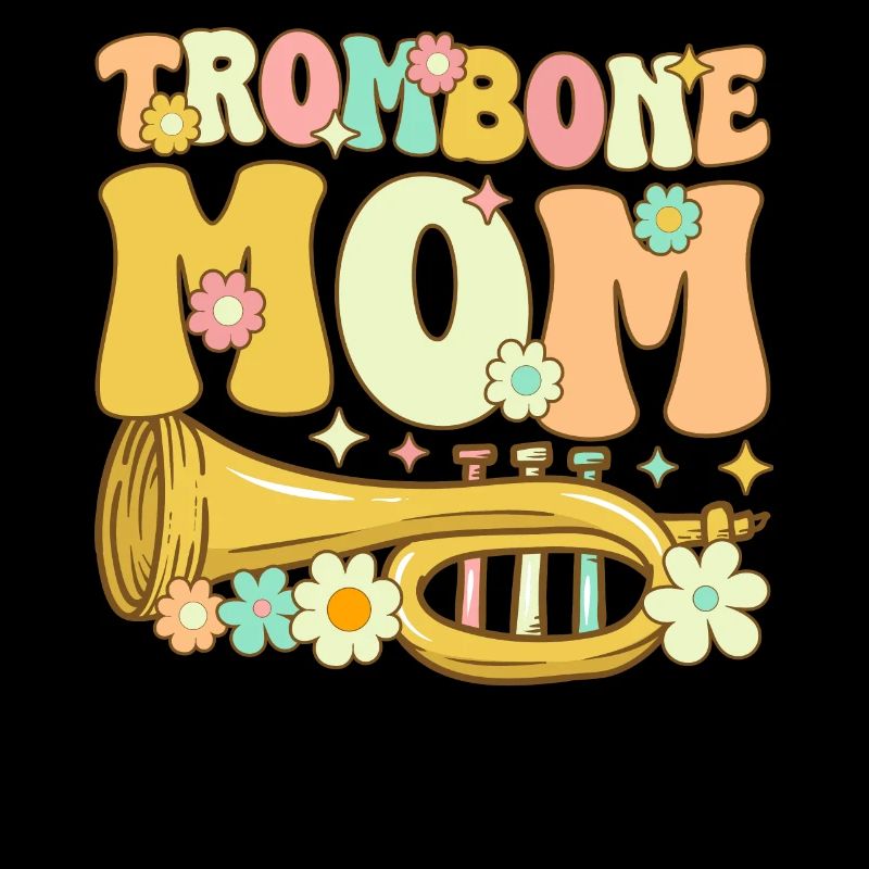 Groovy trombone player jazz music