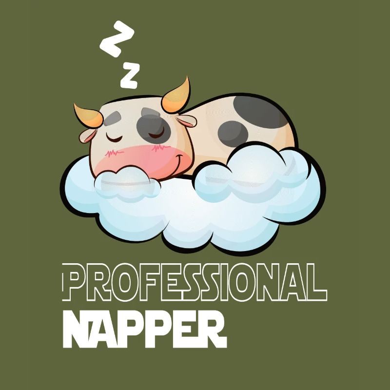 Professinonal Napper Cow Sleeping Late Riser