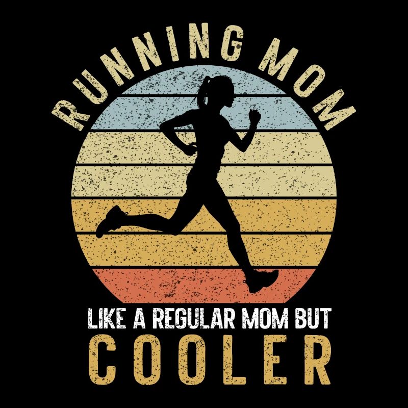 Running Mom Marathon Runner Jogging