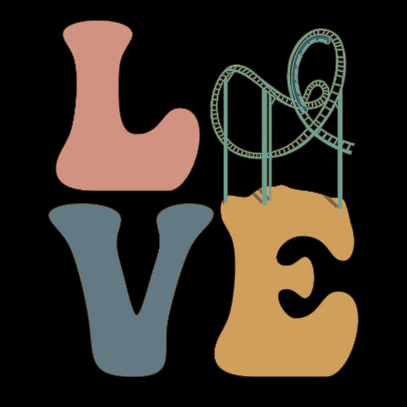 LOVE Roller Coaster Amusement Park