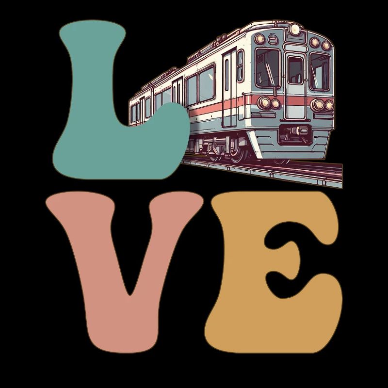 LOVE Train Trainspotter Trainspotting Modellbahn