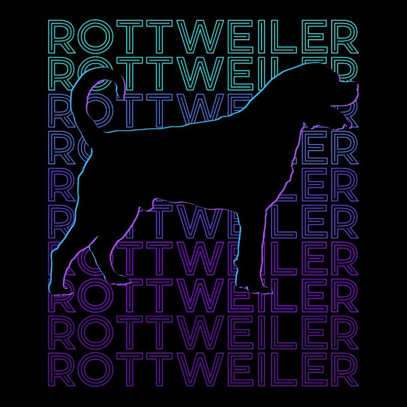 Rottweiler Dog Retro