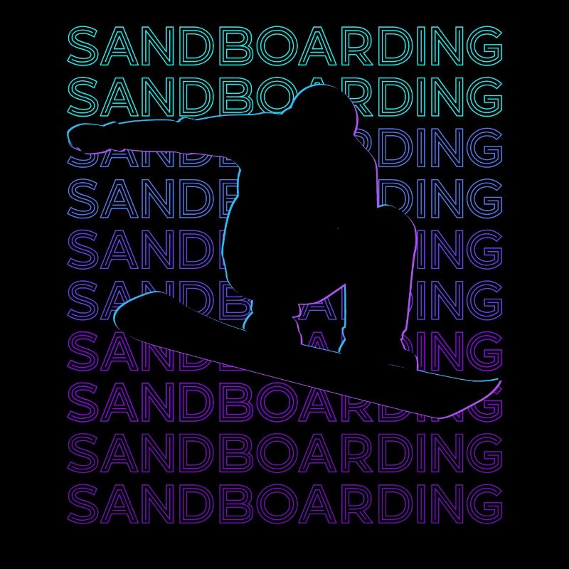 Sandboard Sandboarder Retro