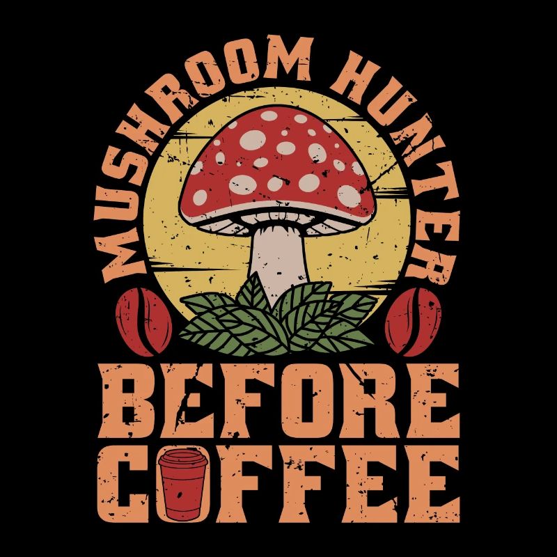 Mushroom Hunter Before Mushrooming Coffee Lover