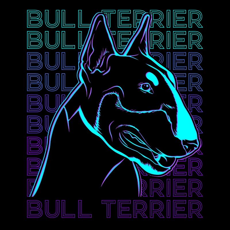 Bull Terrier Chien Rétro
