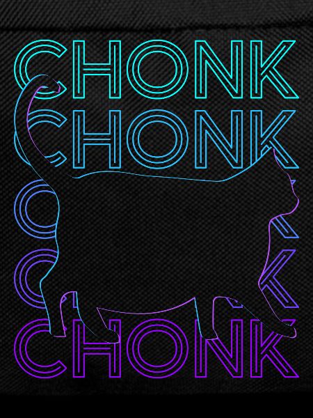 Chonk Cat Meme Retro