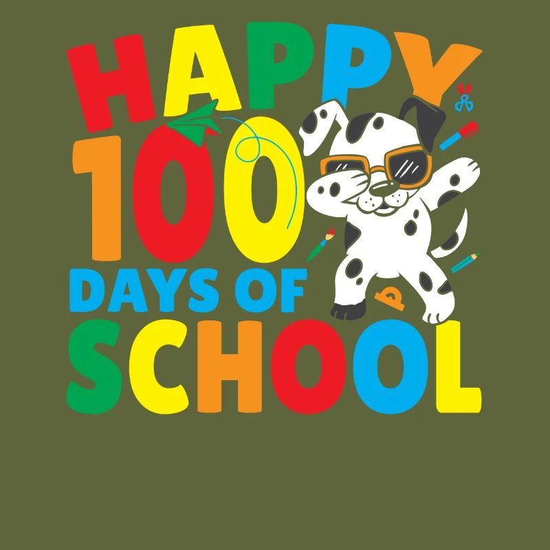 Joyeux 100 jours d’école 100e jour Dalmatiens