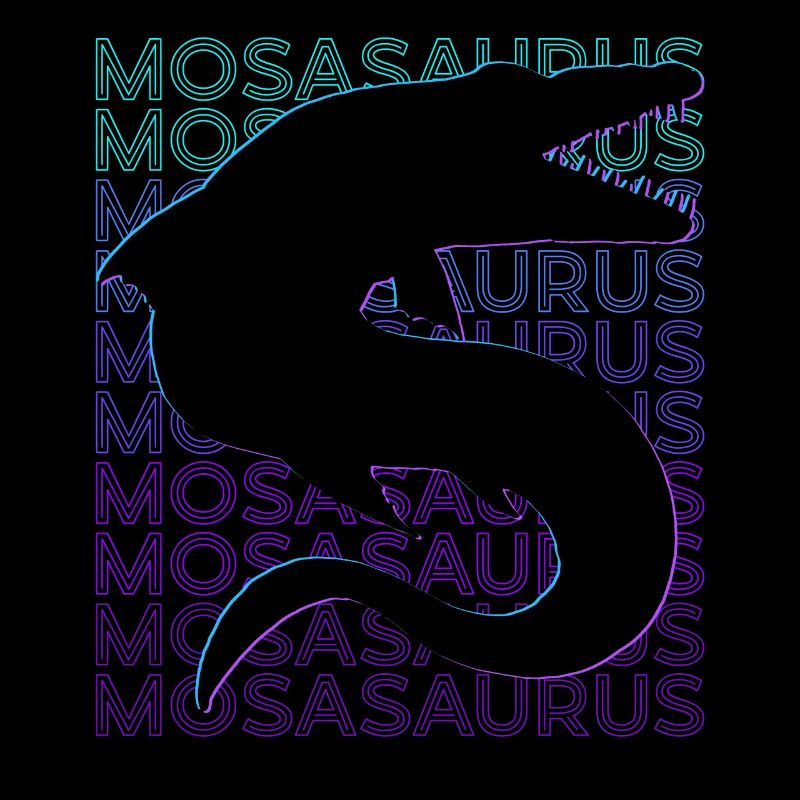 Mosasaurus Dinosaure Rétro
