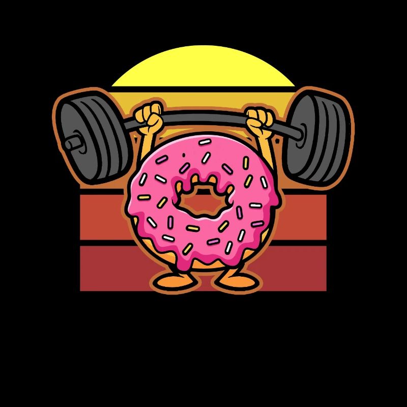 Donut PowerLifting Workout -Gewichtheber