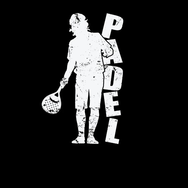 Joueur de padel avec raquette