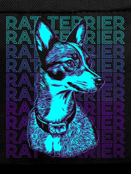Rat Terrier Dog Retro
