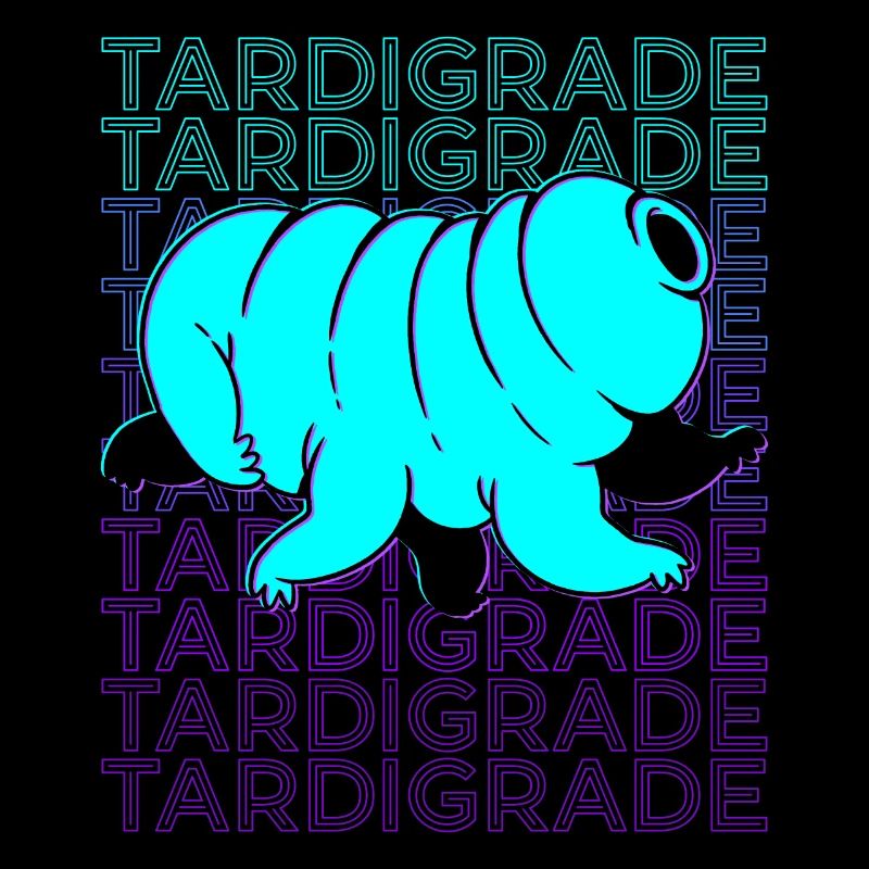 Tardigrade Water Bear Microbiology Retro