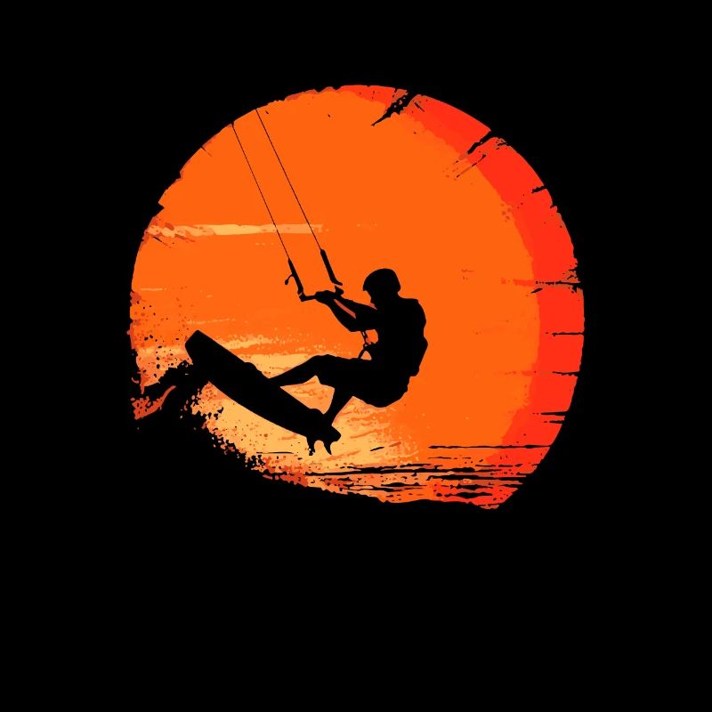 Kitesurfing kiteboarding lover