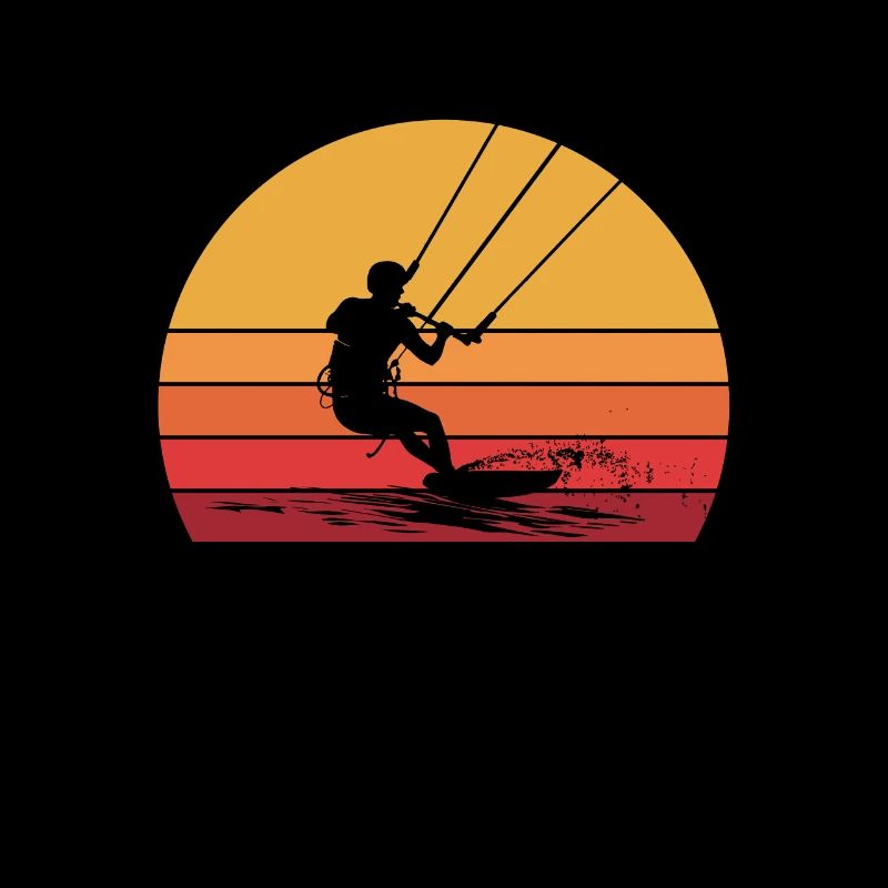 Kitesurfing kiteboarding lover