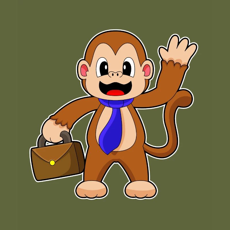 Monkey Entrepreneur Briefcase