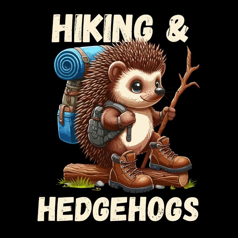 Hedgehog, Hiking, Hike, Backpack, Cute, Nature