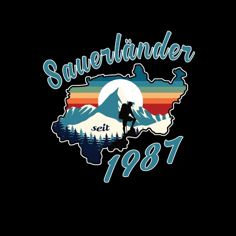 1987 Birthday Sauerländer Original Retro Sunset