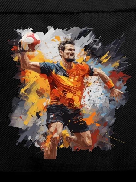 Handball. Player. Watercolour.