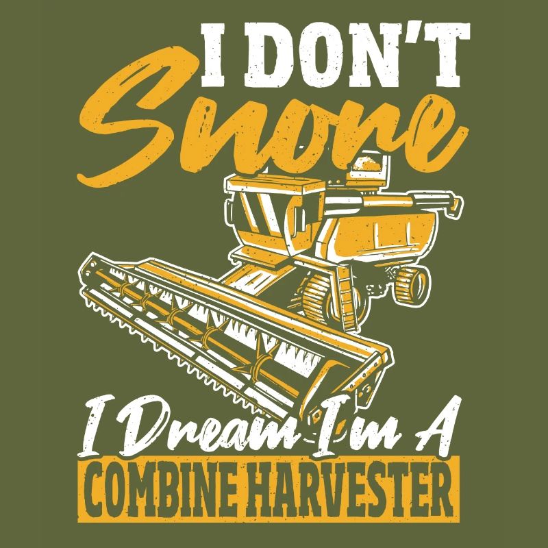 Moissonneuse-batteuse Harvest Harvest Moissonneuse-batteuse Driver Shirt