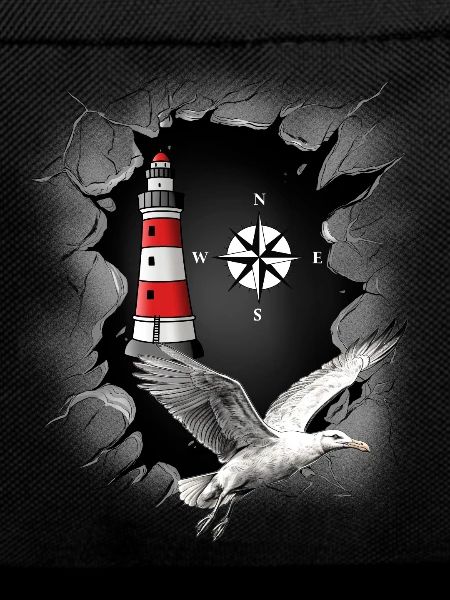 Seagull Lighthouse Compass Maritime