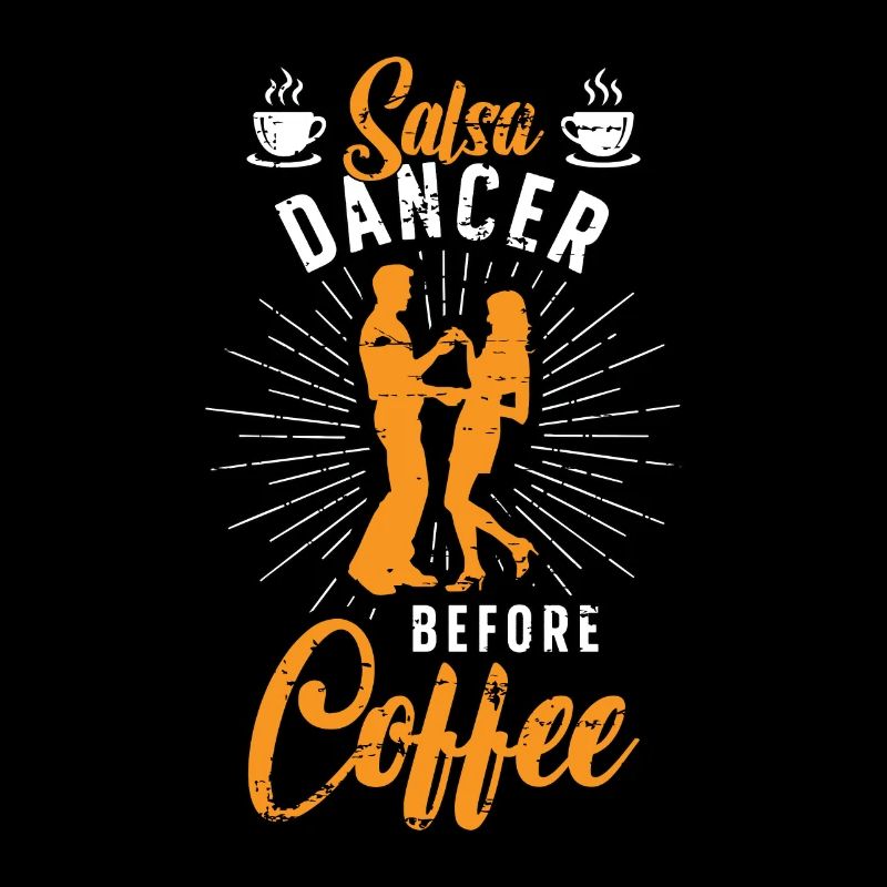 Danseur de salsa avant le café Amateur de café