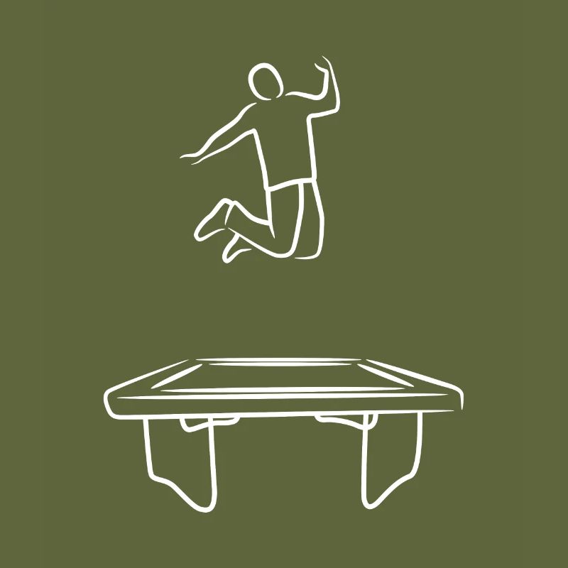 Funny trampoline jumper