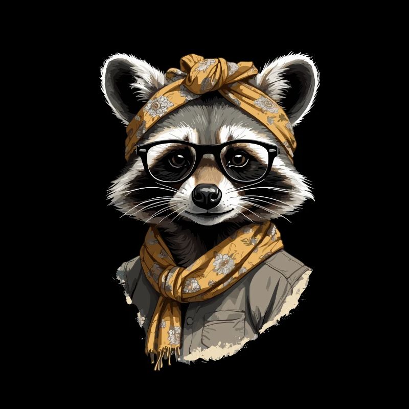 Mama Waschbär Waschbärenliebhaber