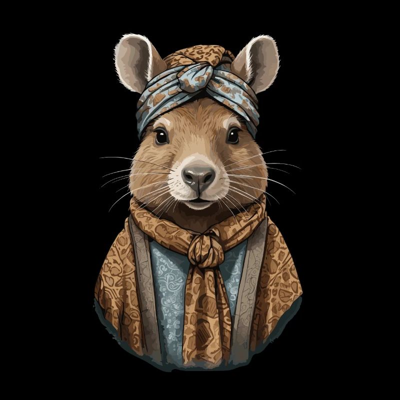 Funny Capymama Capybara Mother Design