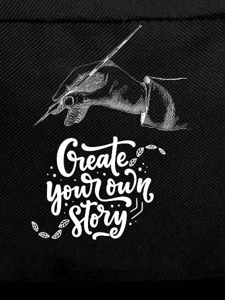 Hand illustration with inspirational message