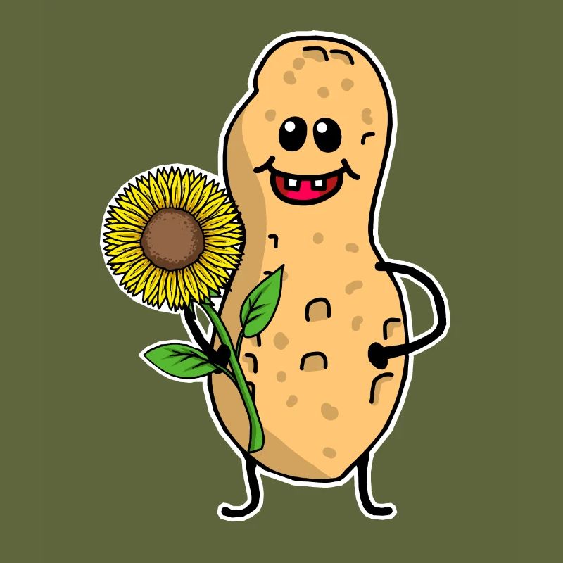 Peanut Peanut Funny Cute Sunflower