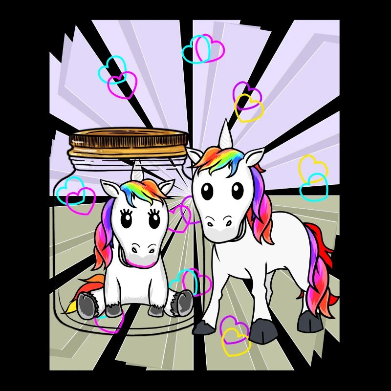Einhörner Einhorn Fabeltier Liebe Herz Valentin