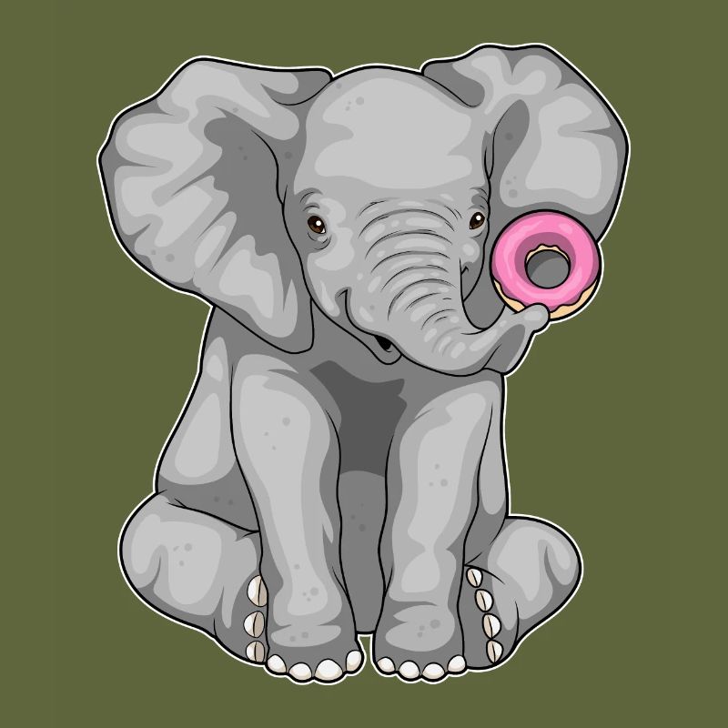 Elefant Donut