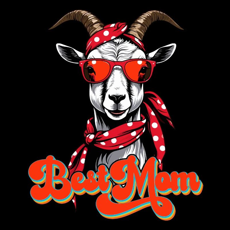 Best Mom Lustige Mama Ziege Perfekt Zum Muttertag